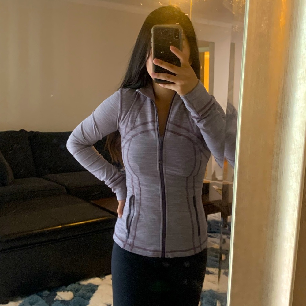 Lululemon Define Jacket size 6 we are from space frosted mulberry black currant